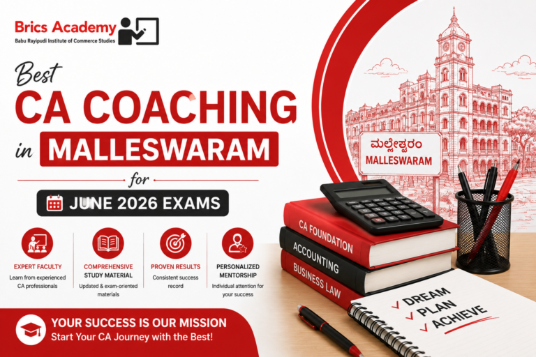 Best CA Coaching in Malleswaram for June 2026 Exams